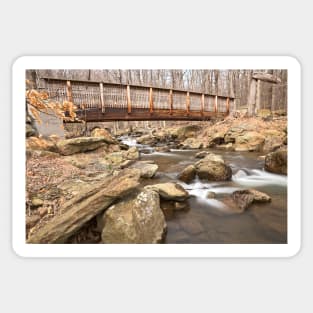 Cunningham Forest Bridge & Water Stream Sticker